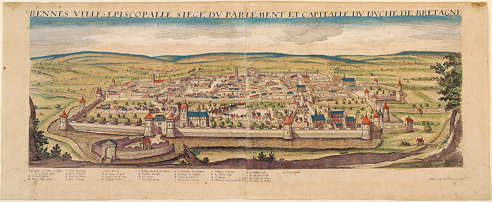 Rennes ville épiscopale siège du parlement et capitale du duché de Bretagne