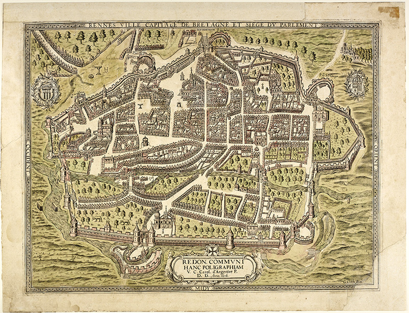 La ville de Rennes en 1616